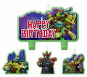 Amscan Party Supplies TMNT Mini Candle (4 count)