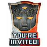 Amscan Party Supplies Transformers Invitations (8 count)