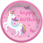 Amscan Party Supplies Unicorn Happy Birthday Paper Plates 9″ (8 count)