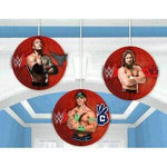 Amscan Party Supplies WWE Honey Comb Decorations (3 count)
