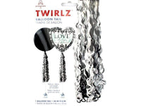 Anagram Balloon Accessories Black 34" Twirlz Tissue Tail Balloons