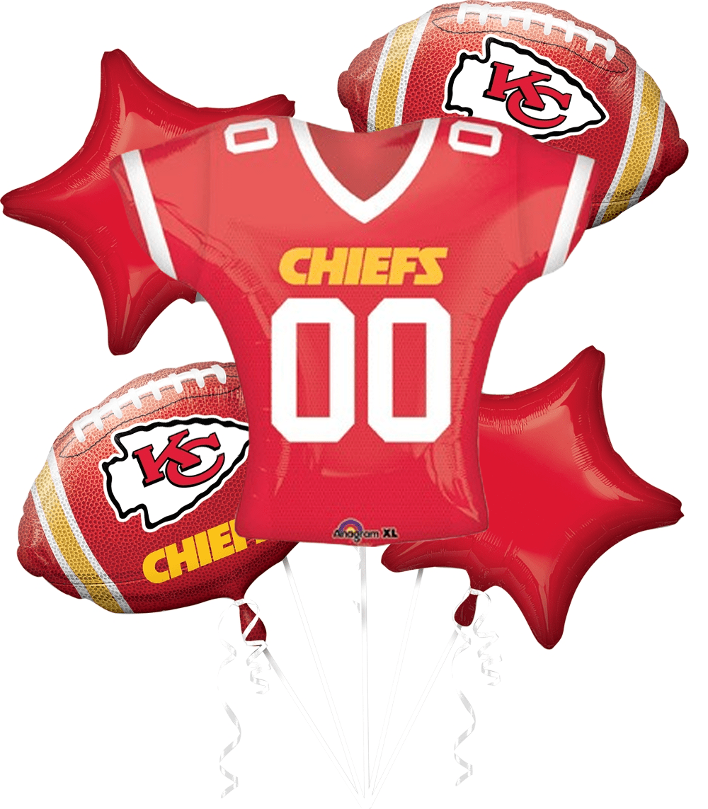 Kansas City Chiefs Jersey Balloon Bouquet instaballoons Wholesale