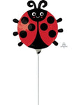 Anagram Mylar & Foil 14" Happy Lady Bug Balloon (requires heat-sealing)