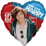Anagram Mylar & Foil 17″ Harry One Direction With Love Balloon