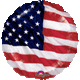 American Flag Flying Colors 18″ Balloon