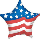 Anagram Mylar & Foil American Flag Star 28″ Balloon