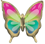 Anagram Mylar & Foil Beautiful Tropical Butterfly 30″ Balloon