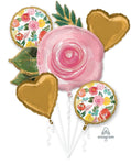 Anagram Mylar & Foil Bright Florals Balloon Bouquet