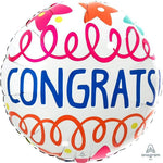 Anagram Mylar & Foil Congrats Bold Stars 18″ Balloon