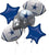 Anagram Mylar & Foil Cowboys Balloon Bouquet