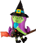 Anagram Mylar & Foil Cute Witch on Broom 38″ Balloon