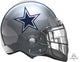Casco de los Dallas Cowboys Globo de lámina de Mylar de 21"