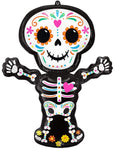 Anagram Mylar & Foil Day of the Dead Standing Skeleton 34″ Balloon