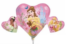 Anagram Mylar & Foil Disney Princess Trio Heart 10″ Balloon (requires heat-sealing)