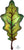Anagram Mylar & Foil Fall Green Oak Leaf 42″ Balloon