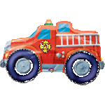 Anagram Mylar & Foil Fire Engine Rescue 33″ Balloon