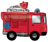 Anagram Mylar & Foil Fire Truck SuperShape 26″ x 22″ Balloon