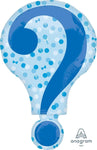 Anagram Mylar & Foil Gender Reveal 28" Mylar Foil Balloon