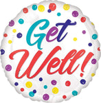 Anagram Mylar & Foil Get Well Sketchy Dots 18″ Balloon