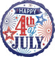 Happy 4th of July Fireworks 17″ Balloon