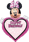 Anagram Mylar & Foil Happy Birthday Minnie Mouse Personalized Kit 34″ Balloon