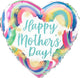 Happy Mother's Day Painted Rainbows 28″ Balloon