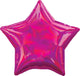 Iridescent Magenta Star 18″ Balloon