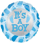 Anagram Mylar & Foil It's a Boy Baby Feet 18″ Balloon