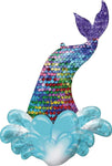 Anagram Mylar & Foil Mermaid Sequin Tail 39″ Balloon
