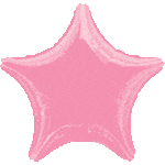 Anagram Mylar & Foil Metallic Pink Star 18” Balloon
