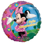 Anagram Mylar & Foil Minnie Mouse ¡Feliz Cumpleaños! 18″ Foil Balloon