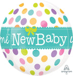 Anagram Mylar & Foil New Baby 16" Orbz Balloon