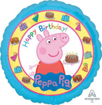 Anagram Mylar & Foil Peppa Pig Happy Birthday Balloon
