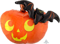 Pumpkin & Bat 31″ Balloon