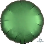 Anagram Mylar & Foil Satin Luxe™ Emerald Circle 18″ Balloon