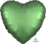 Anagram Mylar & Foil Satin Luxe™ Emerald Heart 18″ Balloon