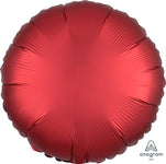 Satin Luxe™ Sangria Red Circle 18″ Balloon