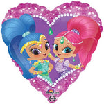 Anagram Mylar & Foil Shimmer and Shine 18″ Heart Balloon