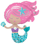 Anagram Mylar & Foil Shimmering Mermaid 30″ Balloon