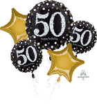 Sparkling Birthday 50 Balloon Bouquet