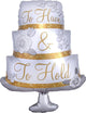 To Have and To Hold Wedding Cake 28″ Balloon