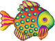 Tropical Fish 33" Giant Foil Balloon