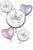 Anagram Mylar & Foil Unicorn Party Iridescent Balloon Bouquet