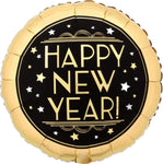 Anagram Mylar & Foil Vintage Gold Satin Happy New Year 18″ Balloon
