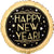 Anagram Mylar & Foil Vintage Gold Satin Happy New Year 18″ Balloon