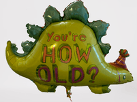 You're How Old Giant Dinosaur Birthday 36" Balloon