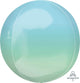 Ombre Orbz Blue & Green 16″ Balloon