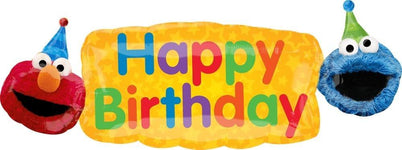 Sesame Street Happy Birthday Banner 42″ Balloon