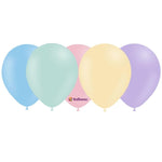 Balloonia Latex Matte Pastel Assortment 5″ Latex Balloons (100 count)
