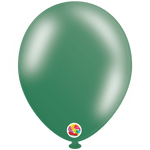 Balloonia Latex Metallic Forest Green 12″ Latex Balloons (50 count)